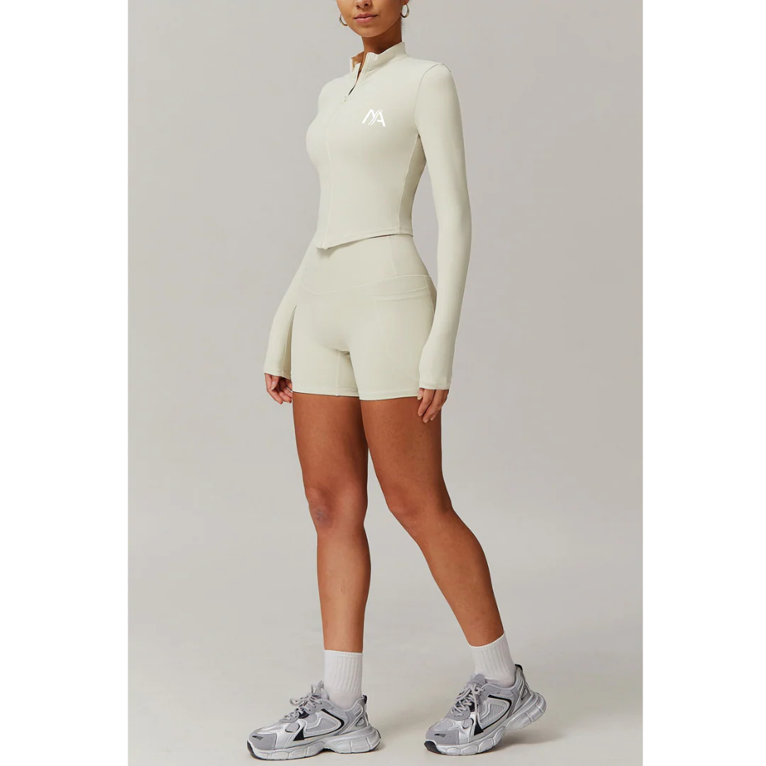 Creme Zip Jacket