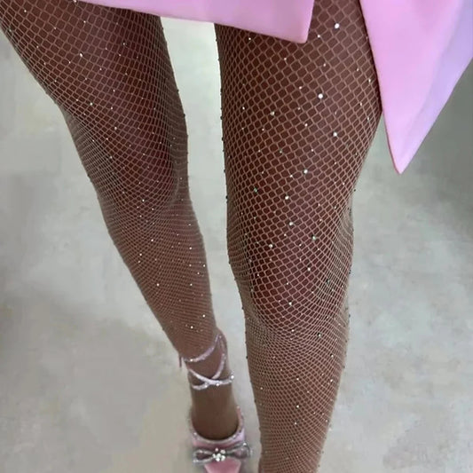 Netzstrumpfhose Glitter