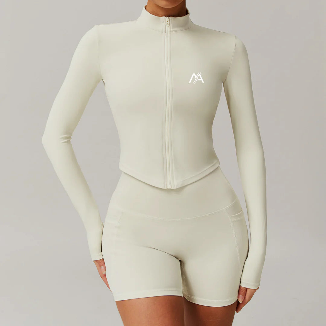 Creme Zip Jacket