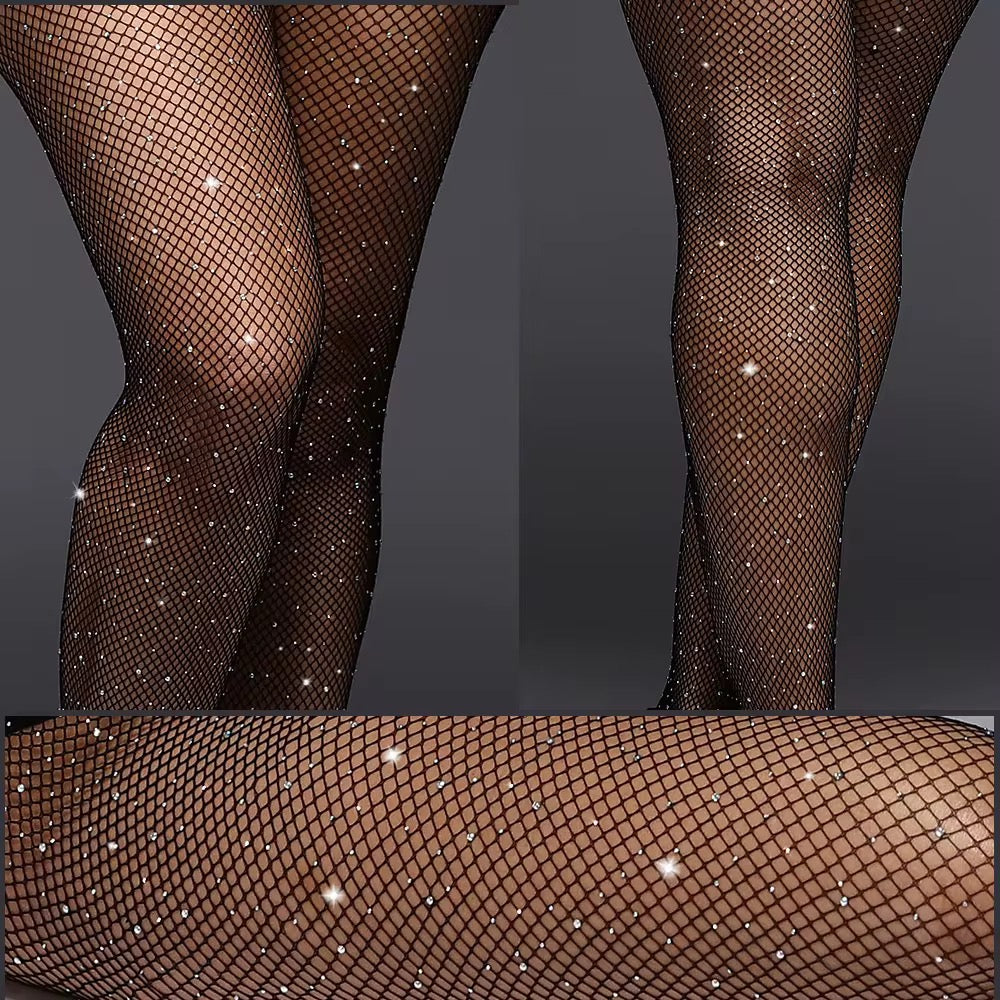 Netzstrumpfhose Glitter